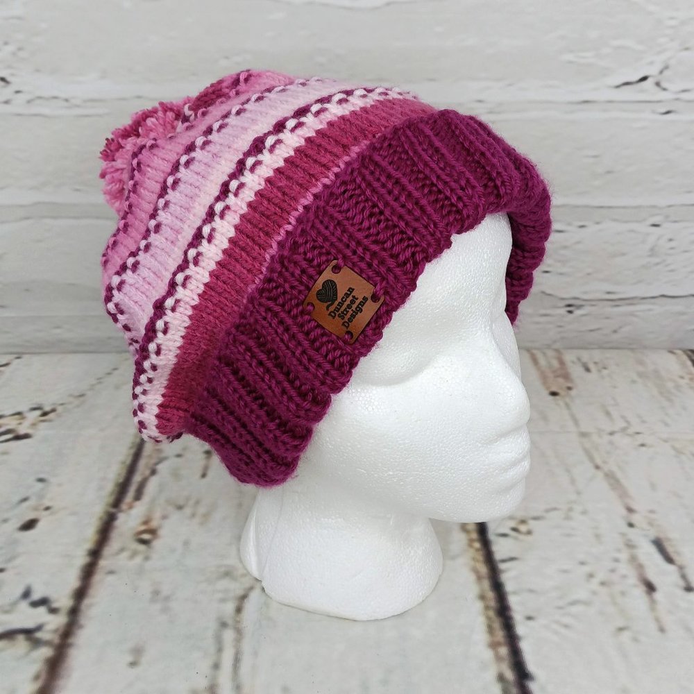 Duncan Street Designs Textured Lizette Hand Knit Beanie Hat
